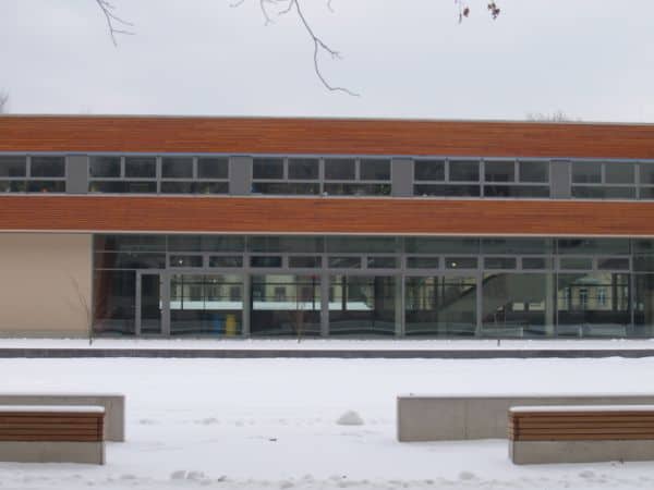 Neubau Kreuzschule Dresden, B-Bau Turnhalle und Tagesschulbereich